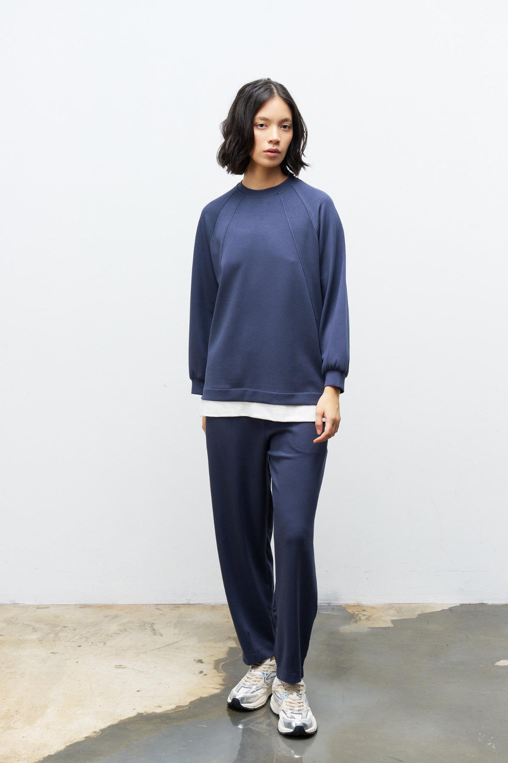 Füme Kadın Bisiklet Yaka Eteği Süprem Üst Ve Beli Lastikli Alt Modal Takım