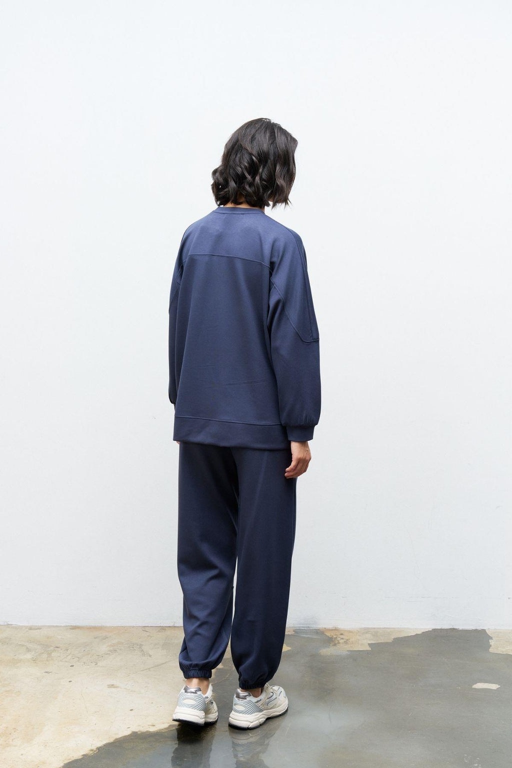 Füme Kadın Premium Modal Süs Etiket Detaylı Jogger Alt-Üst Takım