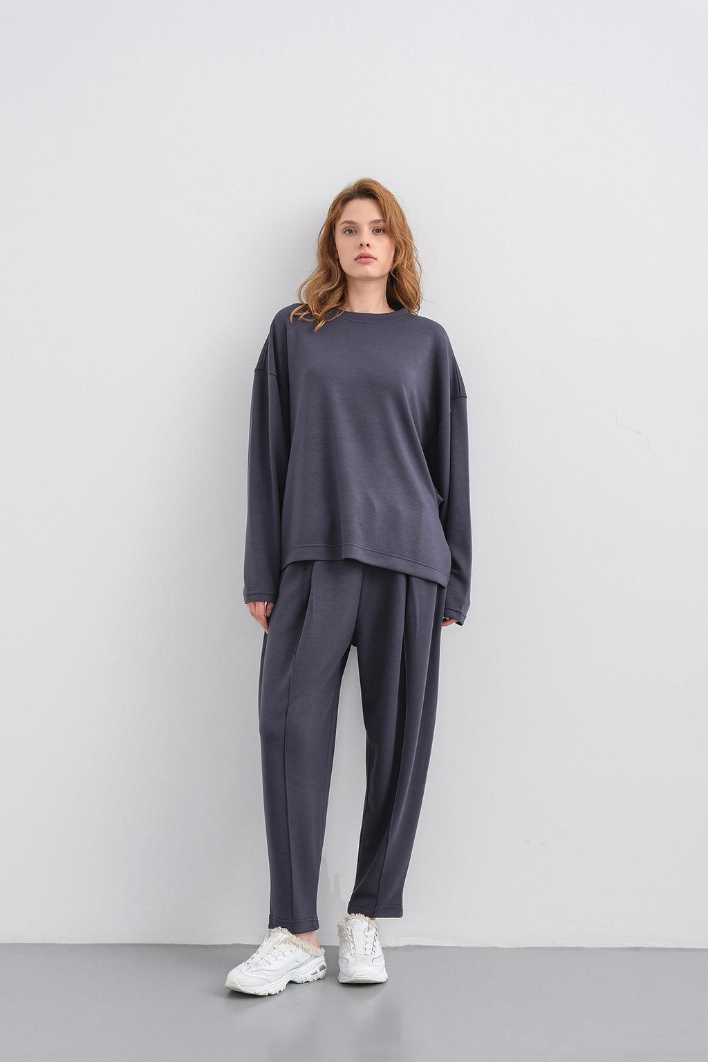 Füme Kadın Yumuşak Dokulu Premium Modal Kumaş Alt-Üst Takım