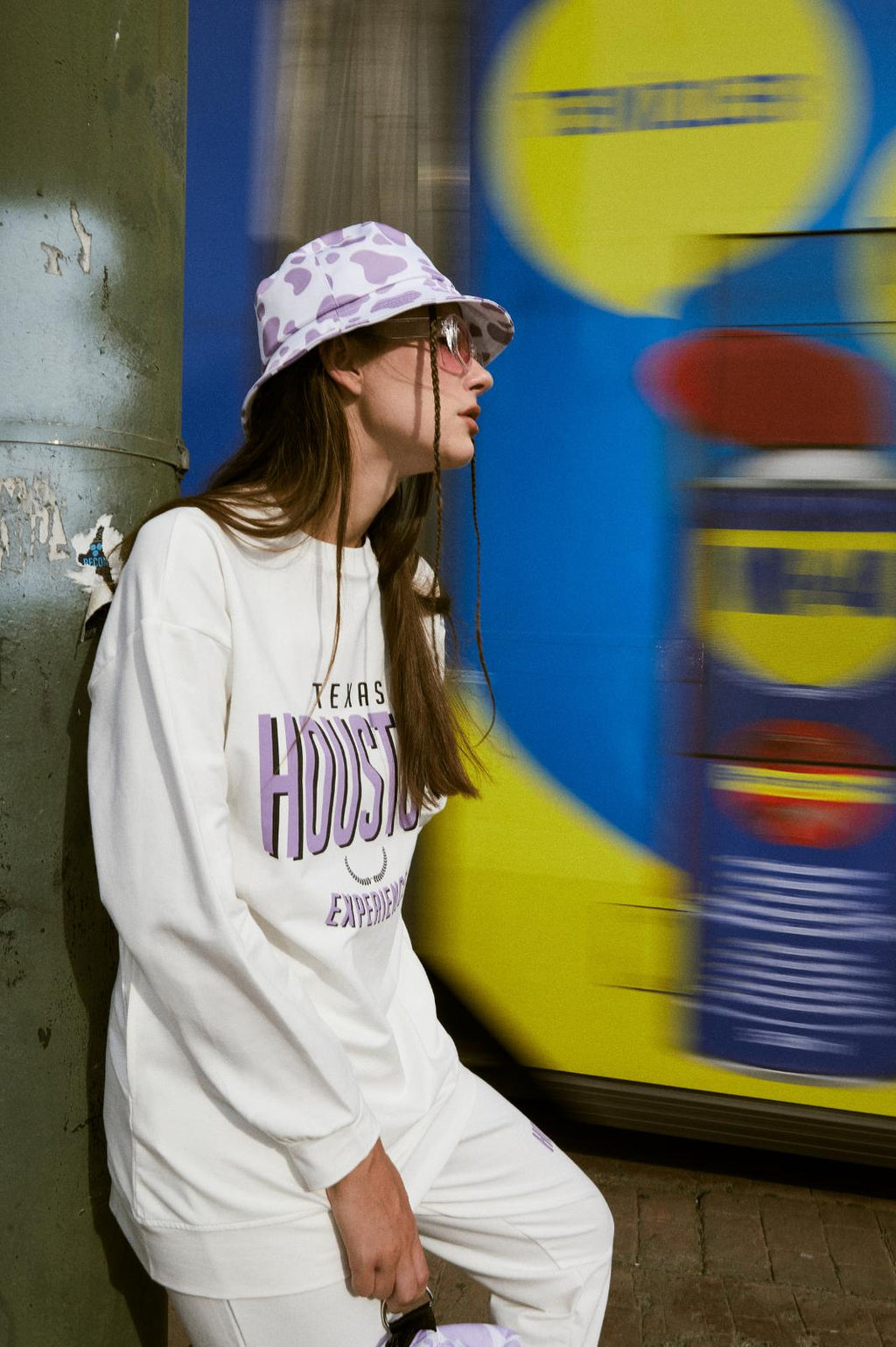 Houston Pamuklu Oversize Ekru Alt Üst Takım