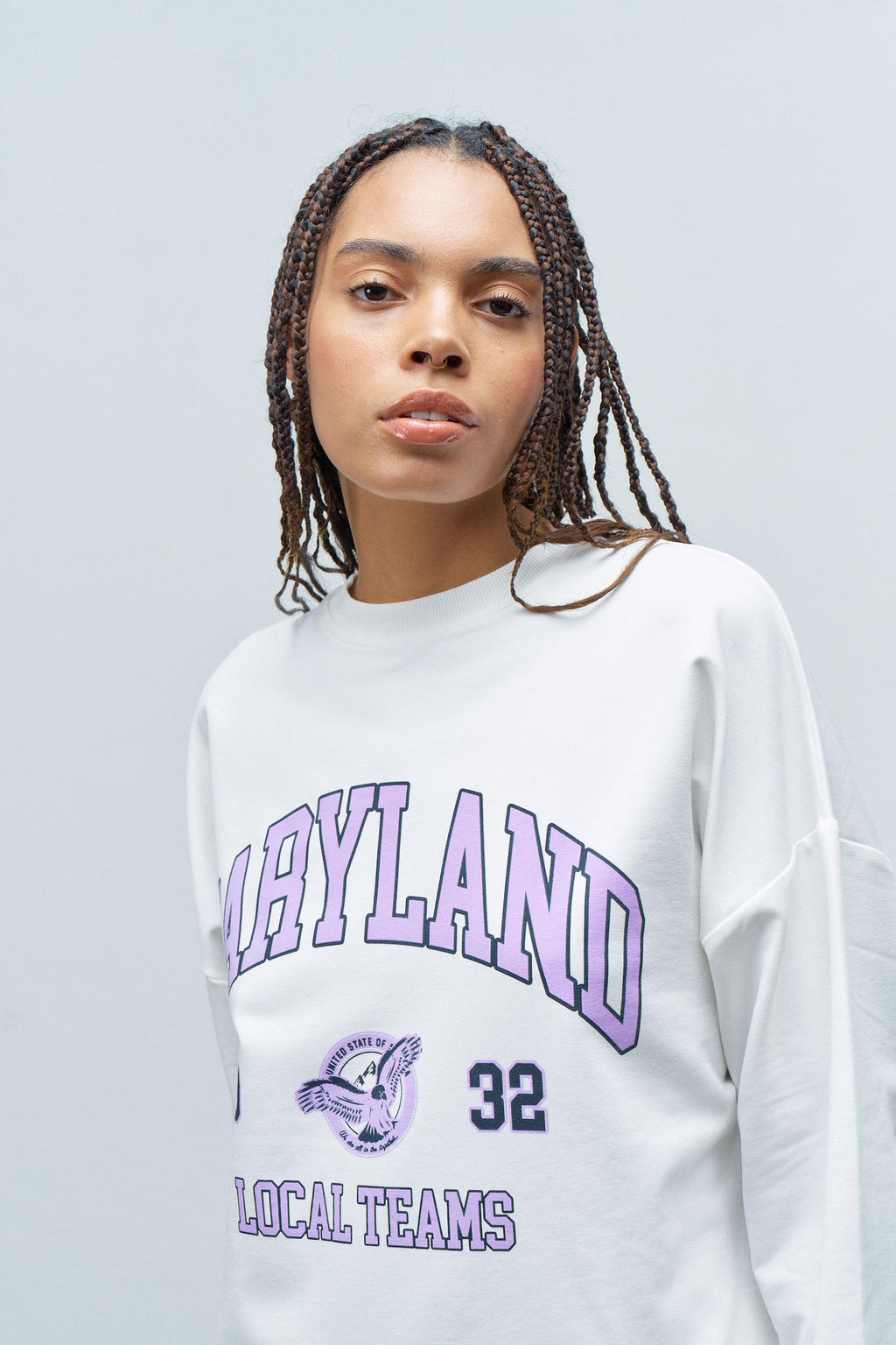 Maryland Pamuklu Oversize Ekru Takım
