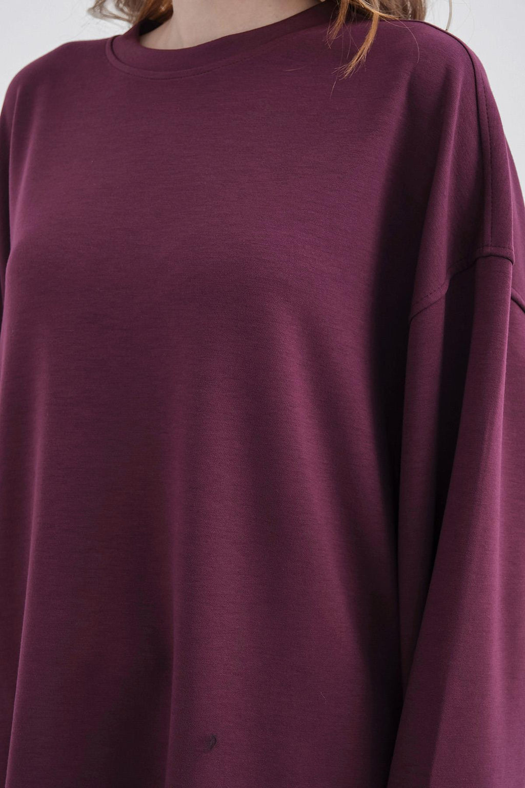 Mürdüm Kadın Yumuşak Dokulu Premium Modal Kumaş Alt-Üst Takım