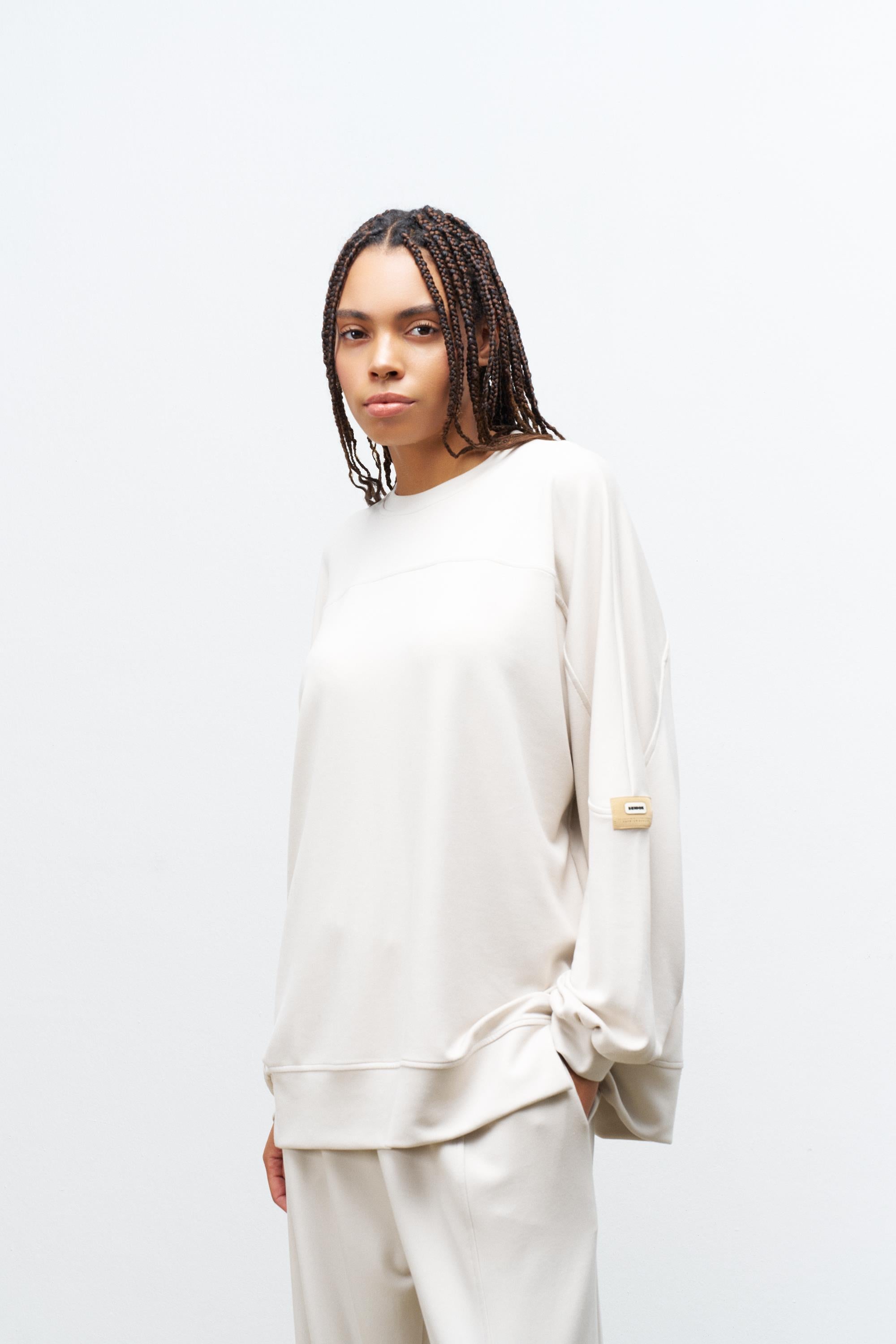 Taş Kadın Premium Modal Süs Etiket Detaylı Jogger Alt-Üst Takım