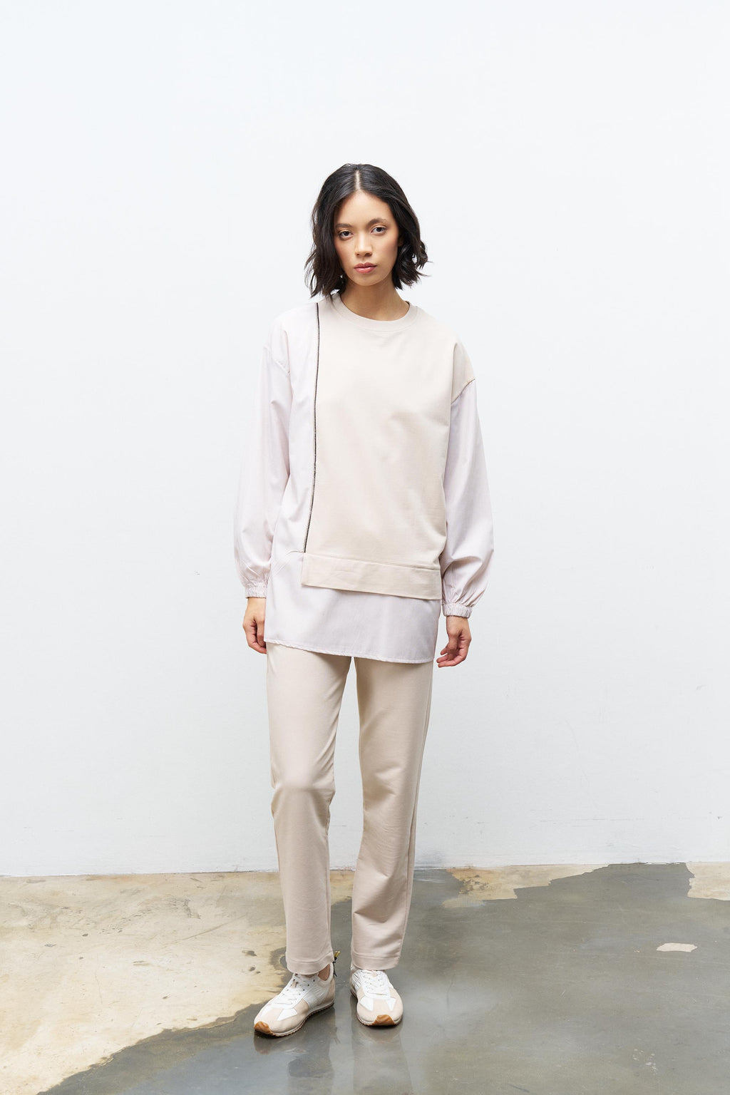 Taş Kadın Üst Dokumalı Taş Şerit Detaylı Pamuklu Örme Alt Üst Takım