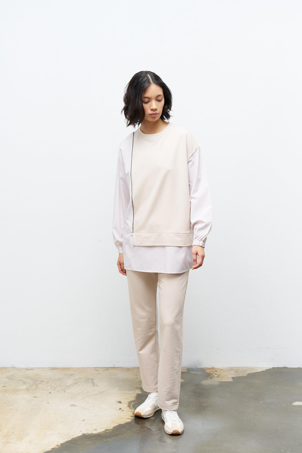 Taş Kadın Üst Dokumalı Taş Şerit Detaylı Pamuklu Örme Alt Üst Takım