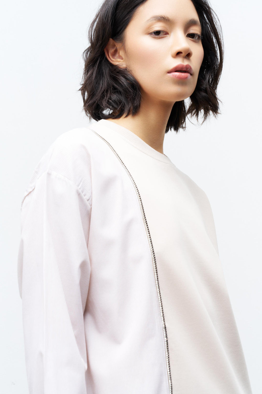 Taş Kadın Üst Dokumalı Taş Şerit Detaylı Pamuklu Örme Alt Üst Takım