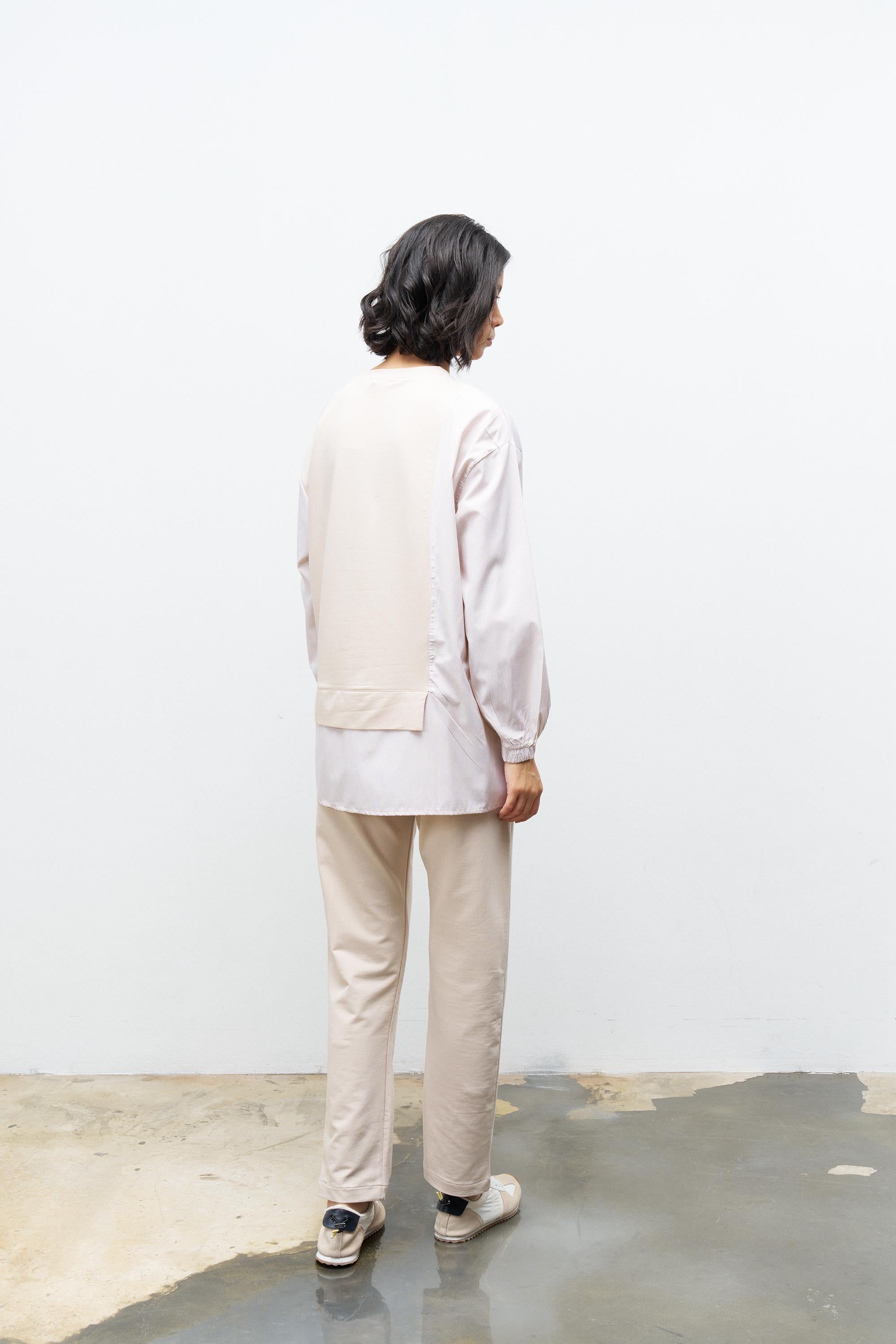 Taş Kadın Üst Dokumalı Taş Şerit Detaylı Pamuklu Örme Alt Üst Takım